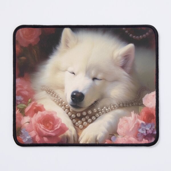 Item preview, Luxury Samoyed Art designed and sold by Nocturne Paws.
