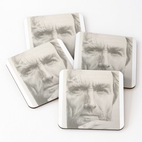 Item preview, Portrait Of Clint Eastwood  designed and sold by Rockberry.