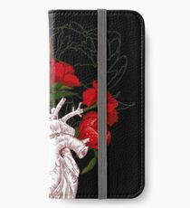 Vinilo o funda para iPhone dibujo corazón humano con flores