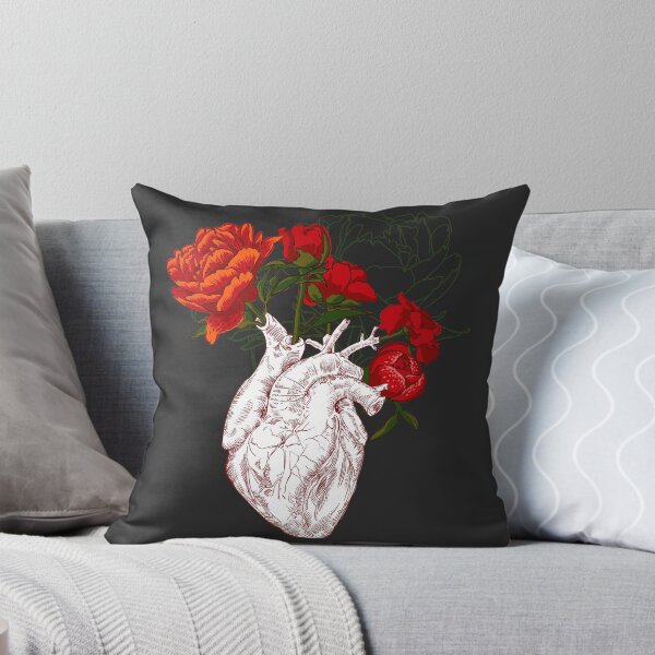 Item preview, drawing Human heart with flowers designed and sold by Olga Berlet.