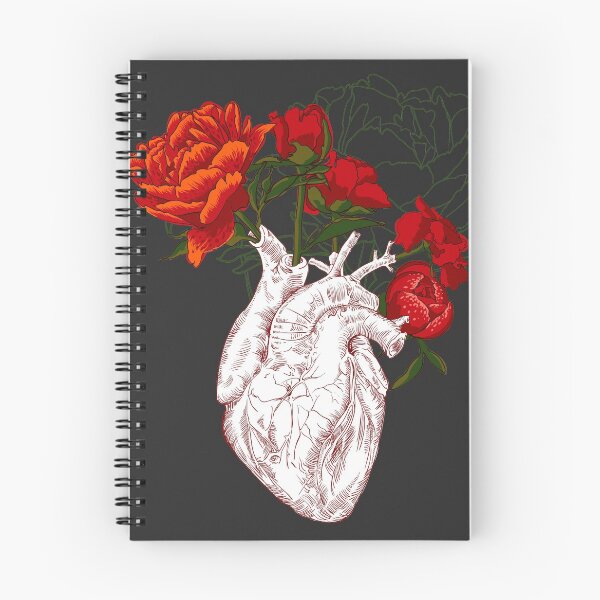 Item preview, drawing Human heart with flowers designed and sold by Olga Berlet.
