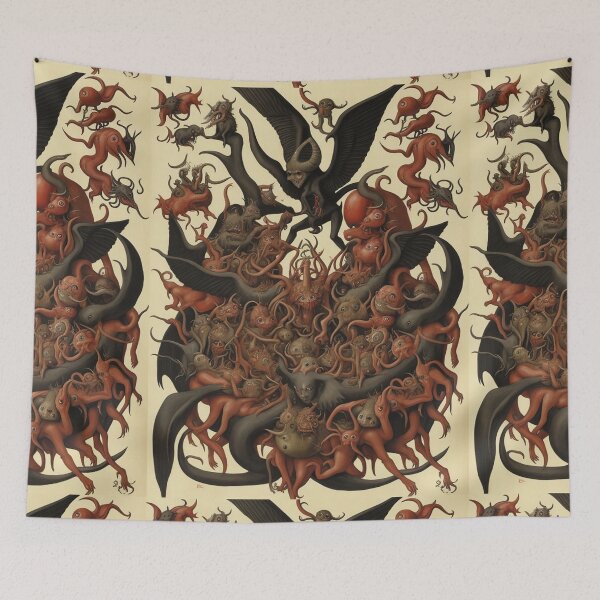 Item preview, The Denizens of Hell  - after Hieronymus Bosch designed and sold by Vintage Designs +.