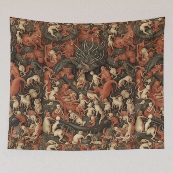 Item preview,  The Denizens of Hell  - after Hieronymus Bosch designed and sold by Vintage Designs +.