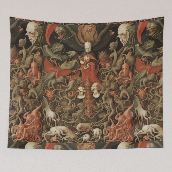Item preview, The Denizens of Hell  - after Hieronymus Bosch designed and sold by Vintage Designs +.