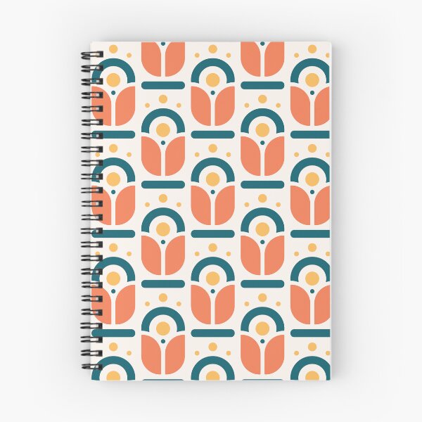 Item preview, KF 0002 D Minimalist Vintage Retro 70s Modern Geometric Floral designed and sold by KhakiFinch.