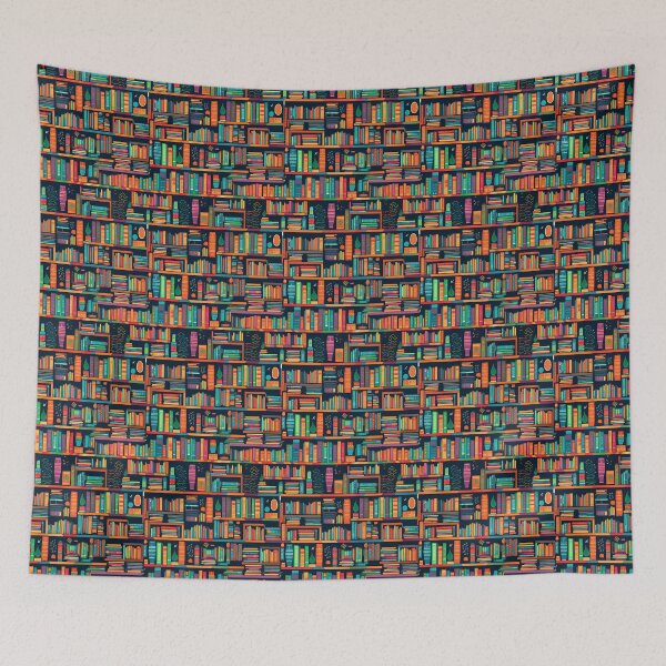 Item preview, Colorful library of dreams - reading paradise for bookworms designed and sold by Pixelboys.