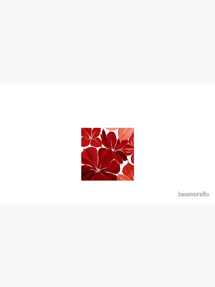 Aperçu 6 sur 6. Bob avec l'œuvre Grandes fleurs rouges créée et vendue par beamorello.