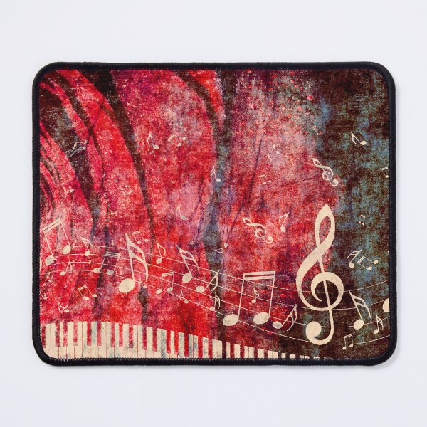 Item preview, Piano Keyboard with Music Notes Grunge 2 designed and sold by AnnArtshock.