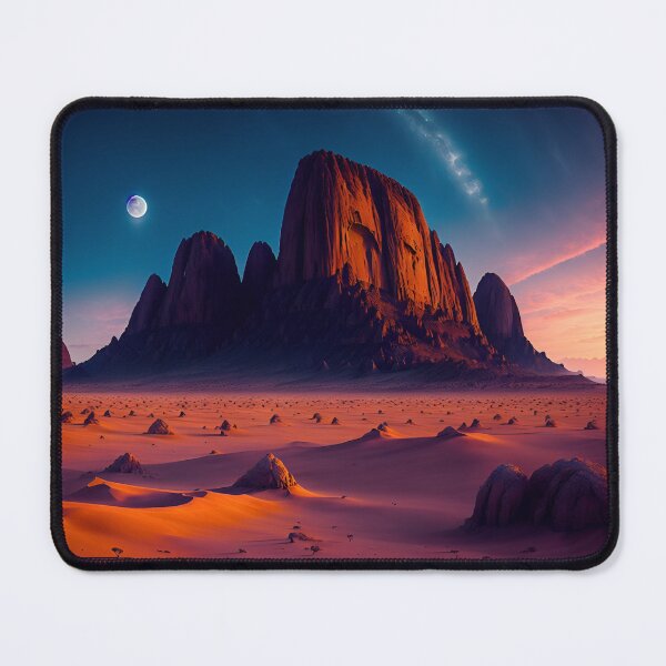 Item preview, Monolith Landscapes With Massive, Solitary Rock Formations Rising From the Desert Sands, Creating a Dramatic and Awe-Inspiring Scene, Ai Generated Art designed and sold by AiGens.