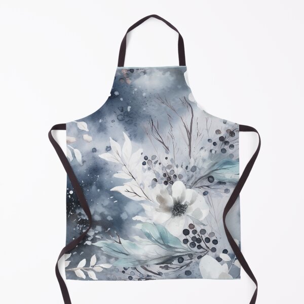 Item preview, Midwinter's Dream var. 4: Ethereal Floral Winter Scene in Moonlight and Snow designed and sold by stateofhuman.