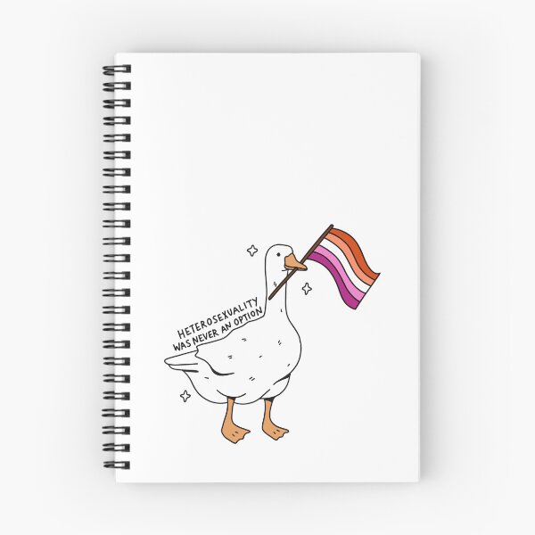 Item preview, 'heterosexuality was never an option' lesbian pride goose designed and sold by bloemsgallery.