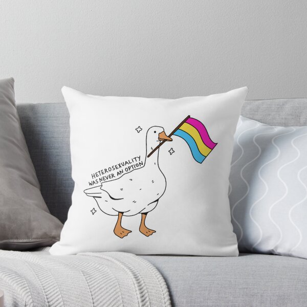 Item preview, 'heterosexuality was never an option' pansexual pride goose designed and sold by bloemsgallery.