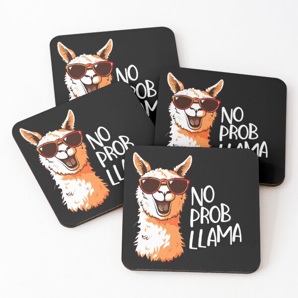 Item preview, NO PROB-LLAMA : Llama wearing sunglasses designed and sold by MUJU-pixel.