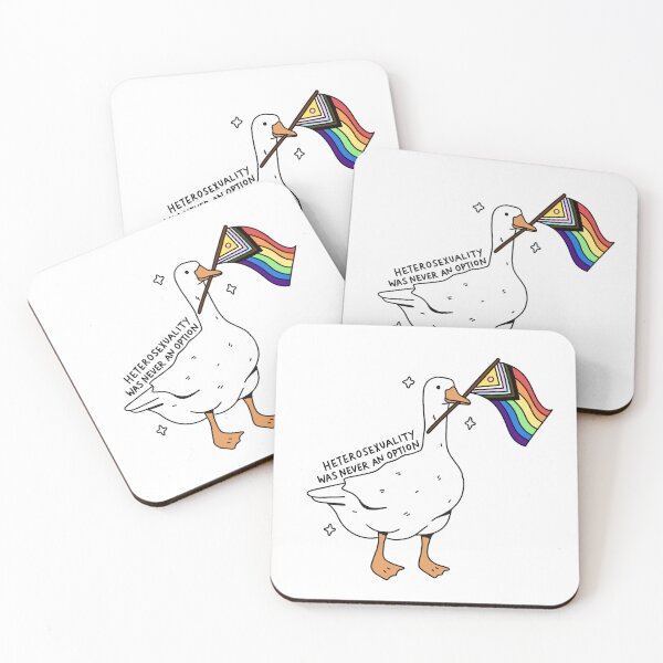 Item preview, 'heterosexuality was never an option' pride goose designed and sold by bloemsgallery.