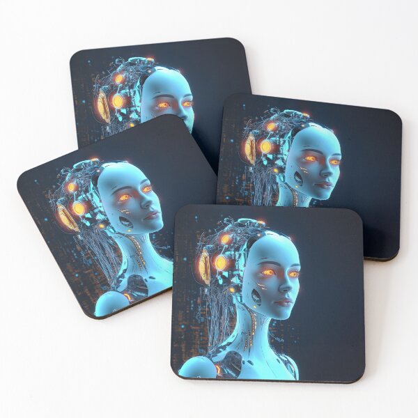 Item preview, Cyber Girl - Futuristic Artwork designed and sold by Visual-Elixir.