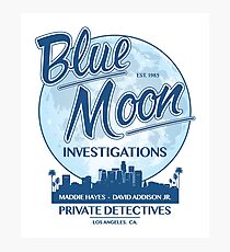 Moonlighting - Blue Moon Investigations Photographic Print
