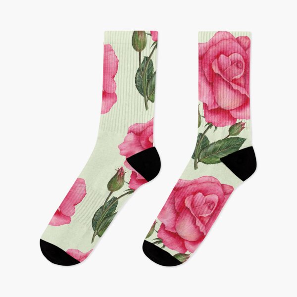 Item preview, Watercolor Pink Rose Flower Botanical Illustration designed and sold by Farida Greenfield.