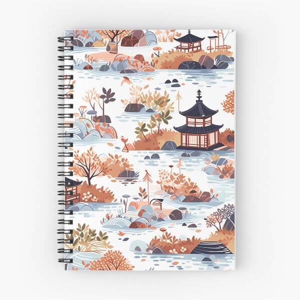 Item preview, Tranquil Japanese Garden Pattern | Zen-Inspired Designs | Serene Nature designed and sold by KameliaStudio.