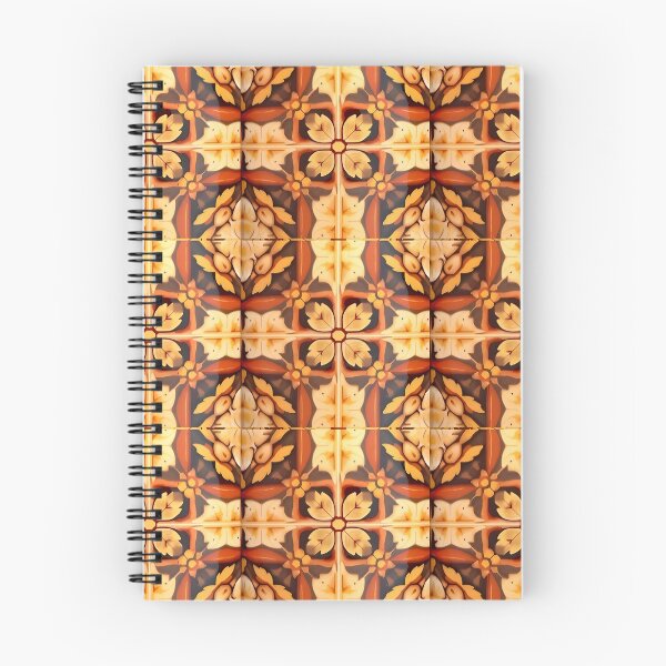 Item preview, Gold Brown Orange Yellow Russian Fairytale Art Design, Hohloma Inspired, Flowers, Clover Like designed and sold by MiracleROLArt.