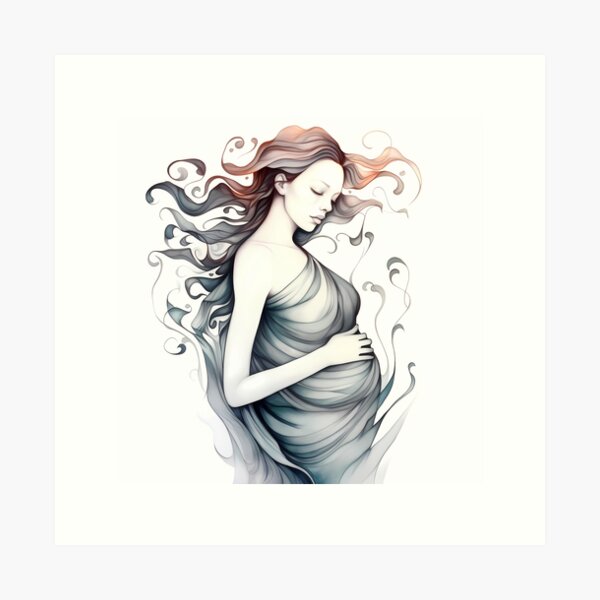 Item preview, Blossoming Maternity: Watercolor Collection designed and sold by DreamBlazeStu.