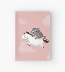 Cat and Unicorn Hardcover Journal