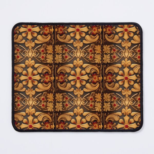 Item preview, Gold Brown Orange Yellow Russian Fairytale Art Design, Hohloma Inspired, Flowers designed and sold by MiracleROLArt.