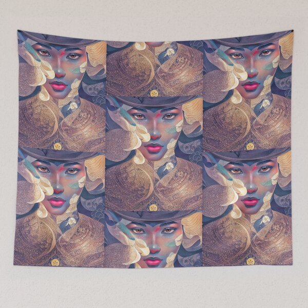 Item preview, The Gilded Enigma: Gaze of Radiance Captivating Beauty designed and sold by CraftStudioLab.