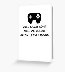 Video Games Greeting Card