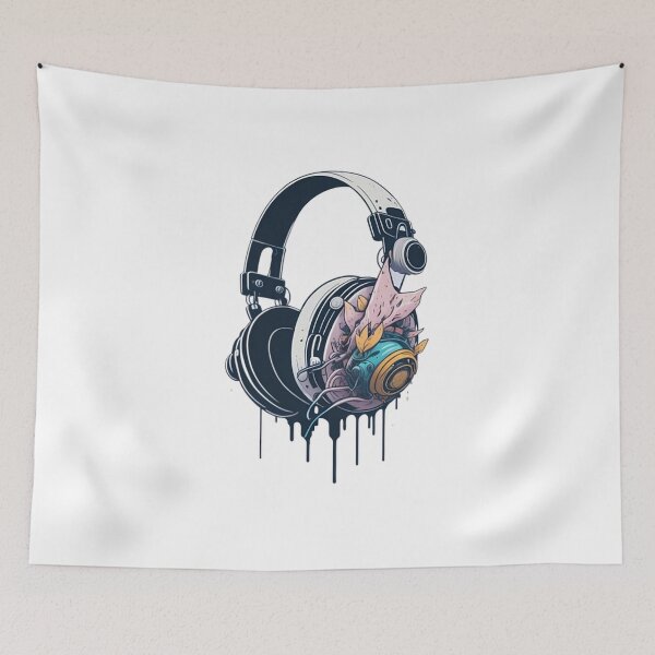 Item preview, Personalized Gamer Headphones - Digital Art designed and sold by Redwal15.