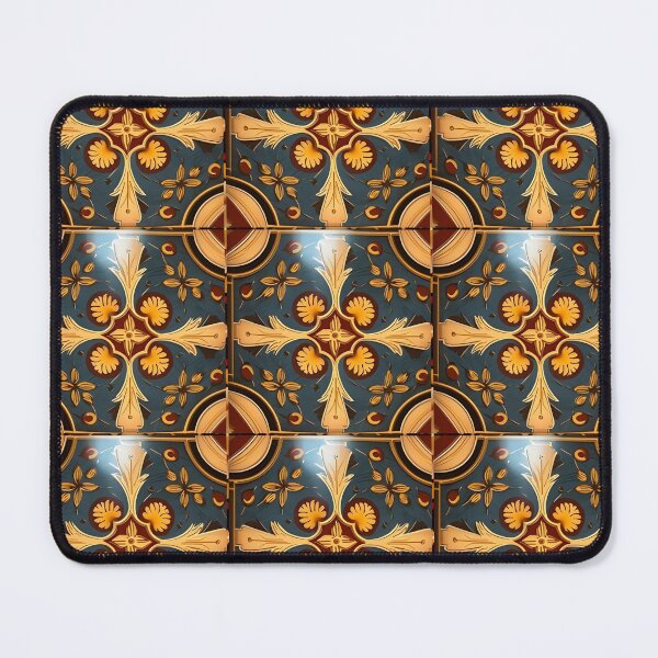 Item preview, Gold Black Red Yellow Russian Fairytale Art Design, Hohloma Inspired, Flowers, Clover Like designed and sold by MiracleROLArt.