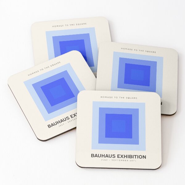 Item preview, Homage To The Square Bauhaus Exhibition Blue designed and sold by ahumbleconcept.