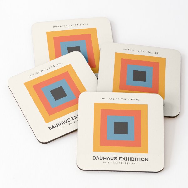 Item preview, Homage To The Square Bauhaus Exhibition Bauhaus Colors designed and sold by ahumbleconcept.