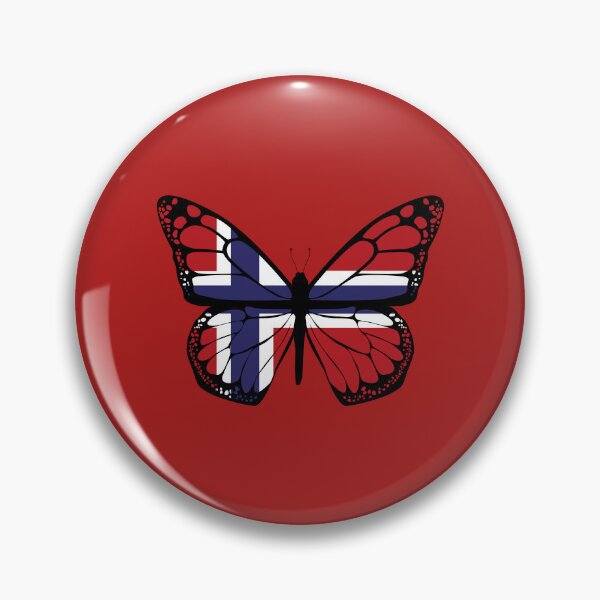 Item preview, Butterfly | Norwegian flag designed and sold by DerSenat.