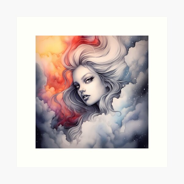 Aperçu de l'œuvre Enchantement éthéré : Collection Vibrant Vapor Art créée et vendue par DreamBlazeStu.