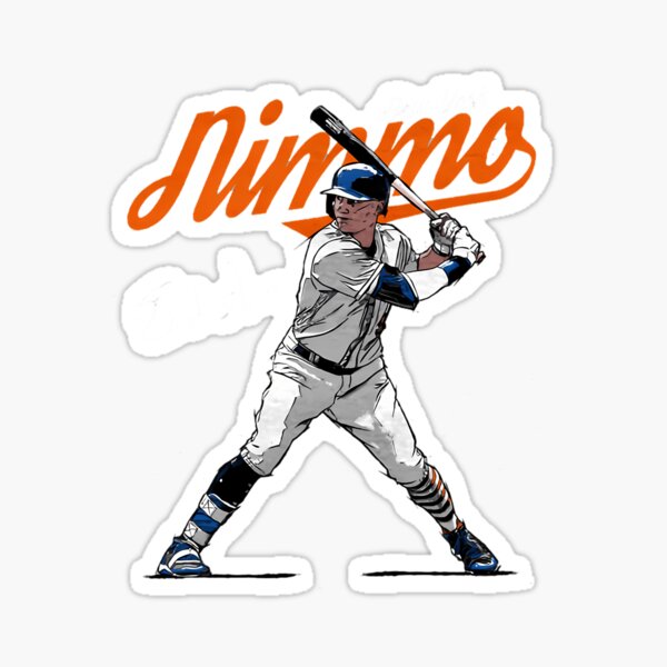 Brandon Nimmo Baseball Paper Poster Mets - Brandon Nimmo - Sticker