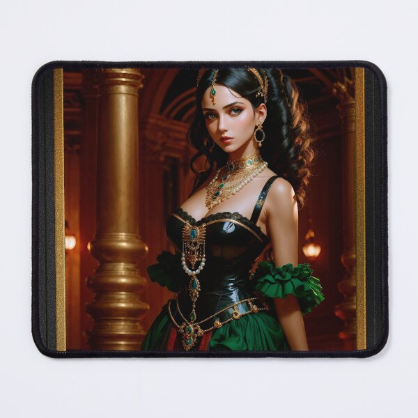 Item preview, The Esrian Gypsy Beautiful Fantasy AI Concept Art Portrait by Xzendor7 designed and sold by Xzendor7 Digital Art Creations.