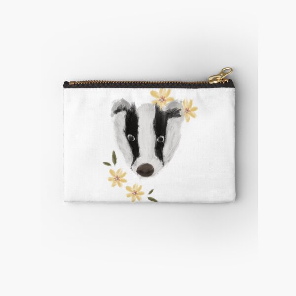 Item preview, ♡ badger with flowers digital illustration wild animals art /  designed and sold by Dreamsbyher.