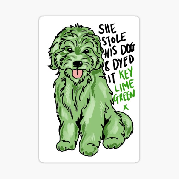 Neon Green Dog Lime Graphic T-Shirt Dress | Redbubble