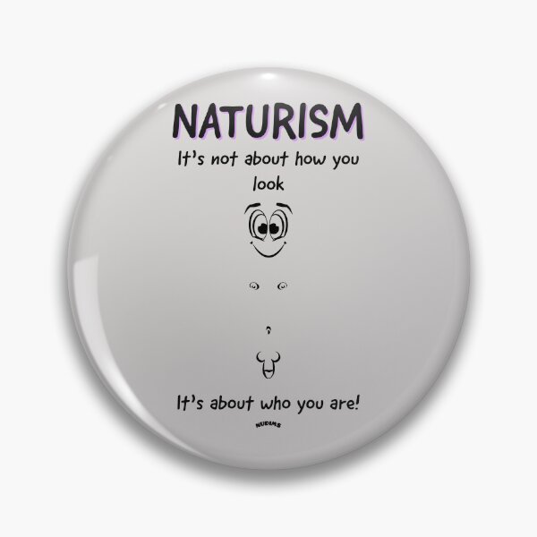 Item preview, Naturism It's not about how you look - Male front designed and sold by NUDIMS.