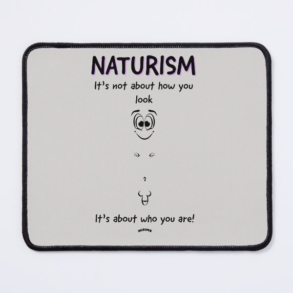 Item preview, Naturism It's not about how you look - Male front designed and sold by NUDIMS.