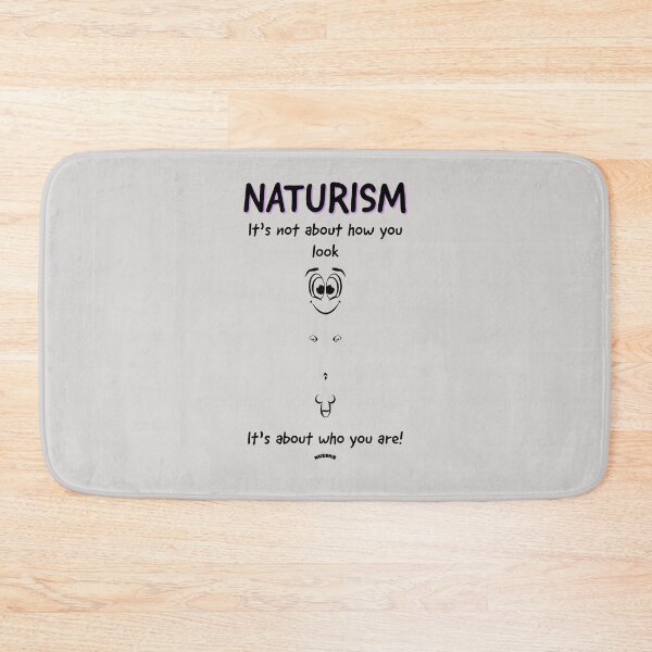 Item preview, Naturism It's not about how you look - Male front designed and sold by NUDIMS.