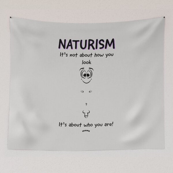 Item preview, Naturism It's not about how you look - Male front designed and sold by NUDIMS.