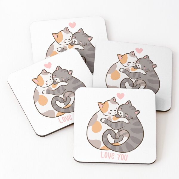Item preview, Cute cats hug Love you  designed and sold by Yaragold.