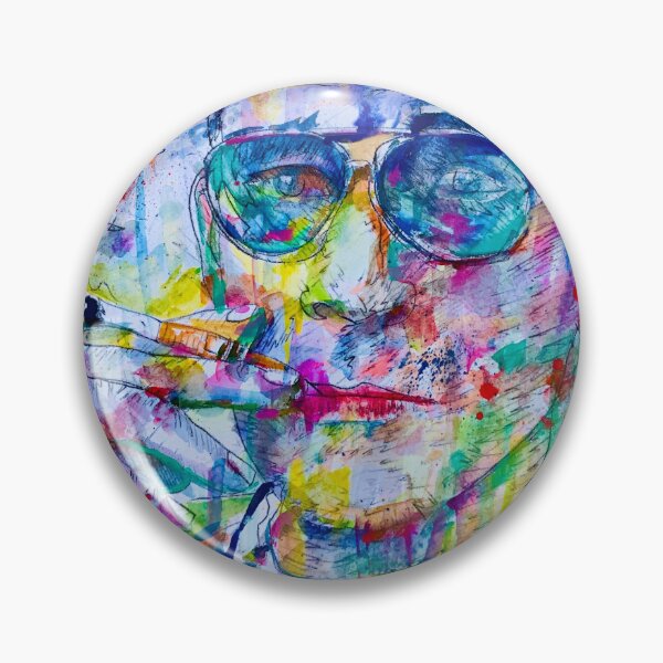 Item preview, HUNTER S. THOMPSON watercolor portrait .1 designed and sold by lautir.