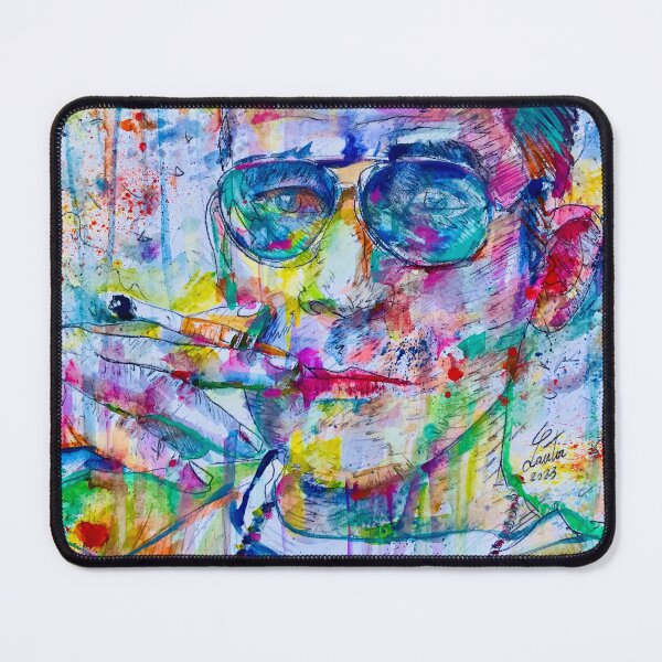 Item preview, HUNTER S. THOMPSON watercolor portrait .1 designed and sold by lautir.