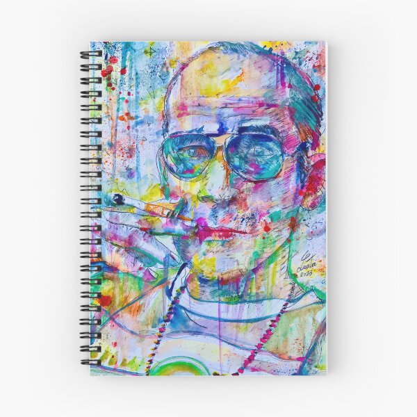 Item preview, HUNTER S. THOMPSON watercolor portrait .1 designed and sold by lautir.
