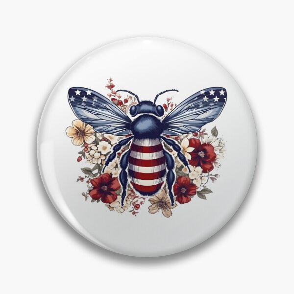 Item preview, American Flag Bee - Happy 4th of July designed and sold by JIArtistry.