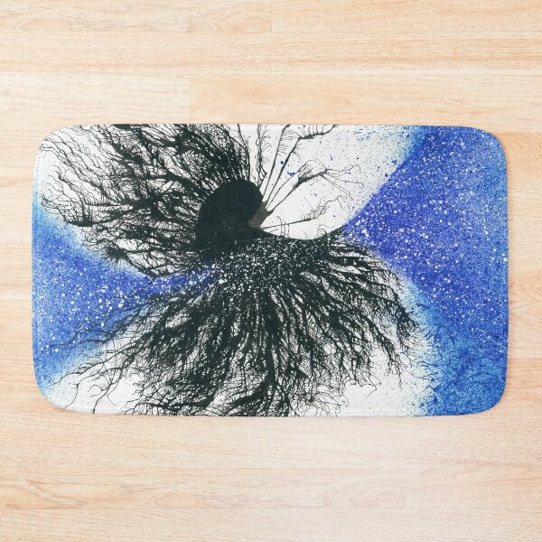 Item preview, The Story Of A Free-Spirited Soul #628 Bold Unique New Age Original Hand-painted OOAK Abstract Painting In Blue Black And White Inspired By Brain Cells Neurons Neuroscience Biology Universe Space Art designed and sold by Rainbow Artist Orlando L.