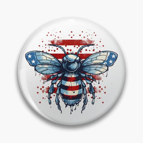 Item preview, American Flag Bee - Happy 4th of July designed and sold by JIArtistry.