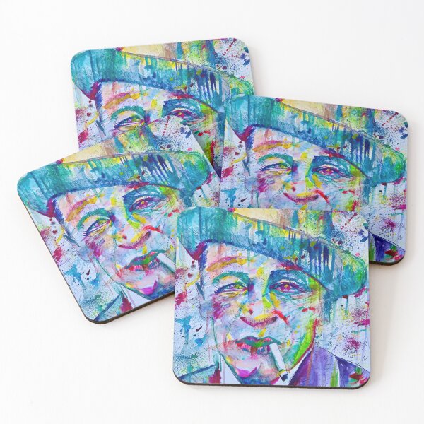 Item preview, BLAISE CENDRARS watercolor portrait .1 designed and sold by lautir.